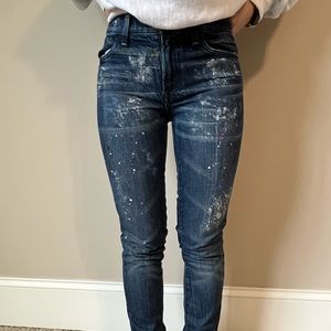 Vintage Vince Splatter Paint Denim Jeans
